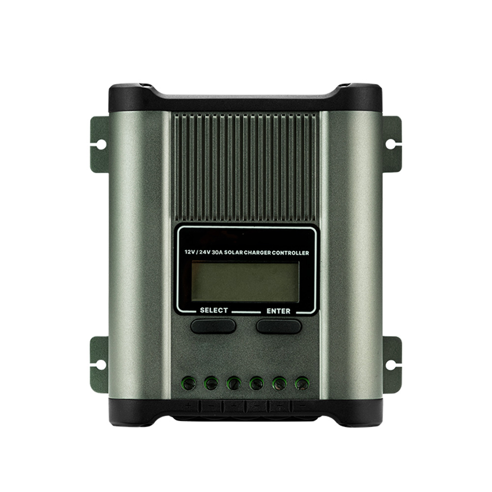 USB LCD Intelligent Lifepo4 Solar Panel Regulator 12V 24V 30A MPPT Solar Charge Controller